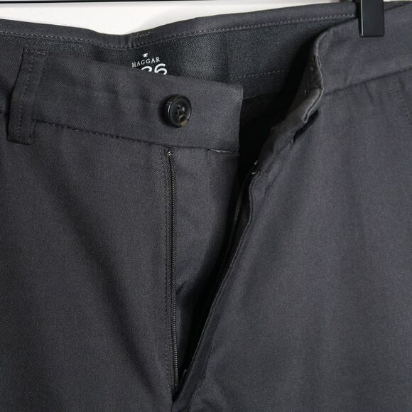 Haggar H26 Mens Pants Size 32x34 Dark Gray Utility Active‎ Office Career - Picture 7 of 10